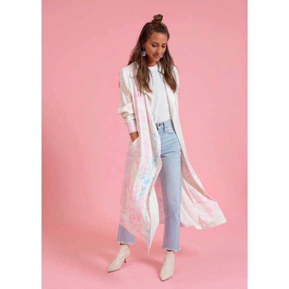 NWT Tie Dye Trench - Picture 5 of 8